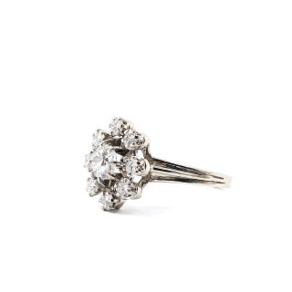 Bague Or Blanc 18k Diamants ( 0.89Ct )