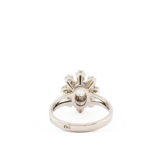 Bague Or Blanc 18k Diamants ( 0.89Ct )