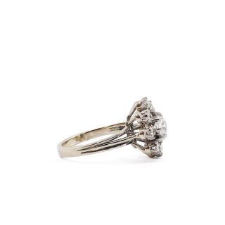 Bague Or Blanc 18k Diamants ( 0.89Ct )