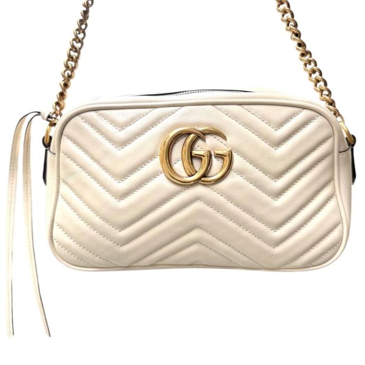 Sac Gucci Marmont Camera Blanc