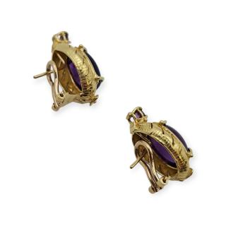 BOUCLES D'OREILLES VINTAGE OR 18 CT