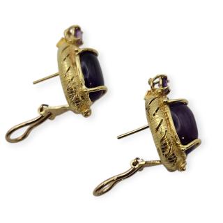 BOUCLES D'OREILLES VINTAGE OR 18 CT