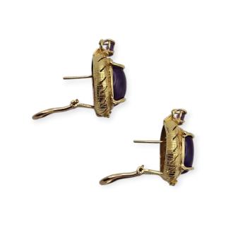 BOUCLES D'OREILLES VINTAGE OR 18 CT