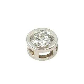 Pendentif Or Blanc 18 Ct Diamant