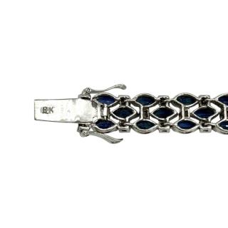 Bracelet Or 18CT Diamants & Saphirs