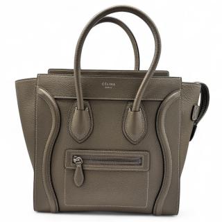 Sac à main Céline Luggage Elephant gris