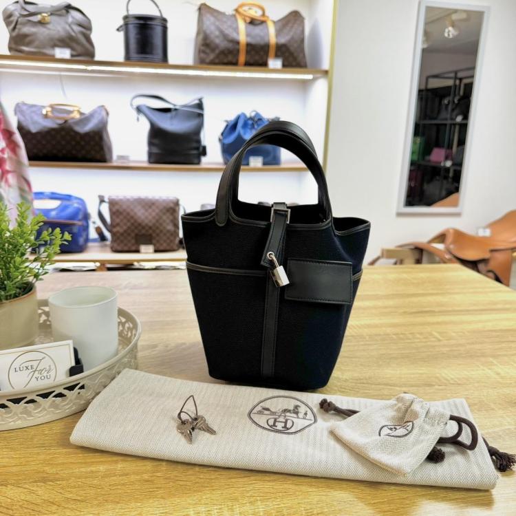 Sac à main Hermès Picotin 18 Cargo Bleu Marine