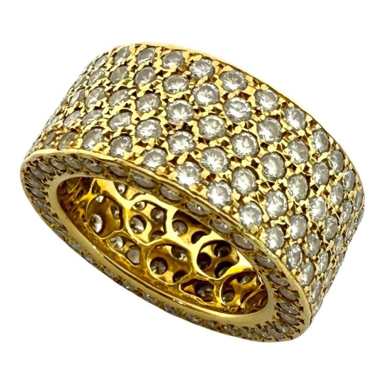 Bague Or Jaune 18ct & Diamants