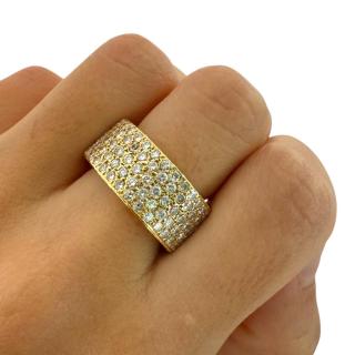 Bague Or Jaune 18ct & Diamants