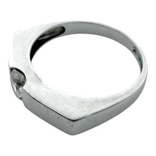 Bague Or Blanc 18ct & Zircon