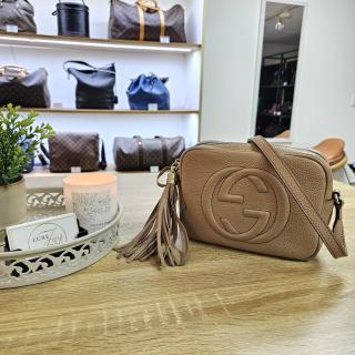 Sac Gucci Soho Cuire Beige