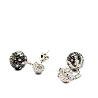 Boucle d'oreille Or Blanc & Diamant