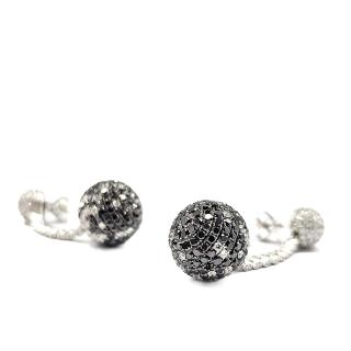 Boucle d'oreille Or Blanc & Diamant