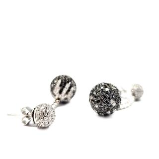 Boucle d'oreille Or Blanc & Diamant