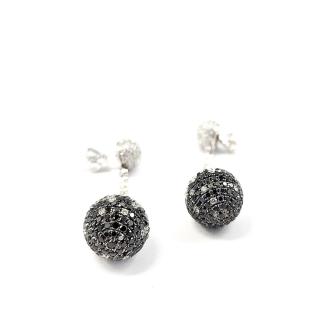 Boucle d'oreille Or Blanc & Diamant