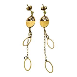 Boucles D'Oreilles Or Jaune 18ct