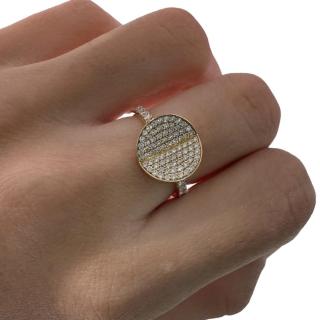 Bague Bucherer B Dimension Or 18ct & Diamants