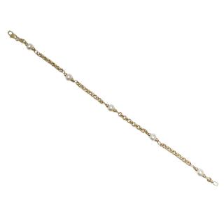 Bracelet Or jaune 18ct et Perles