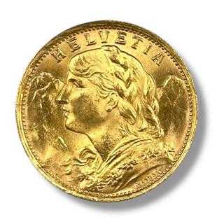 Vreneli 20CHF 1935 LB
