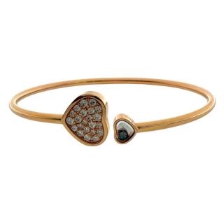 Bracelet Chopard Happy Hearts Or 18ct & Diamants