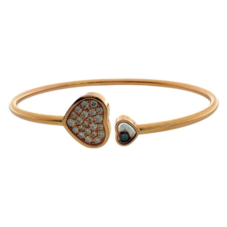 Bracelet Chopard Happy Hearts Or 18ct & Diamants