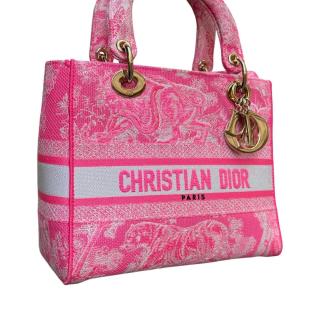Sac Lady Dior D-Lite Toile Rose