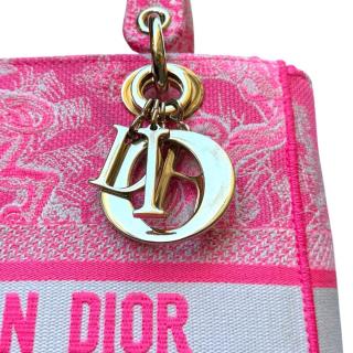 Sac Lady Dior D-Lite Toile Rose