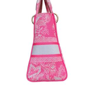 Sac Lady Dior D-Lite Toile Rose