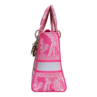 Sac Lady Dior D-Lite Toile Rose