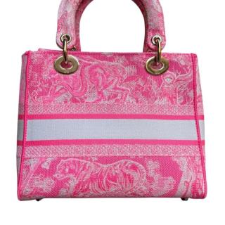 Sac Lady Dior D-Lite Toile Rose