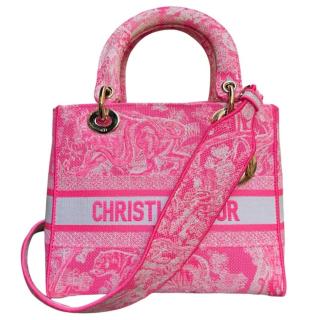 Sac Lady Dior D-Lite Toile Rose