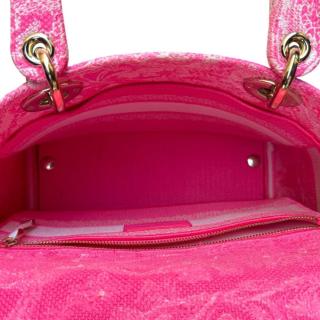 Sac Lady Dior D-Lite Toile Rose