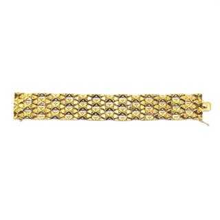 Bracelet Manchette Or Jaune 18k 46.87 g