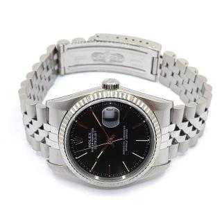 Rolex DateJust 36 Black Dial Jubilee