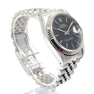 Rolex DateJust 36 Black Dial Jubilee