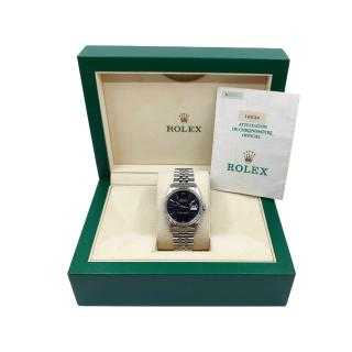 Rolex DateJust 36 Black Dial Jubilee