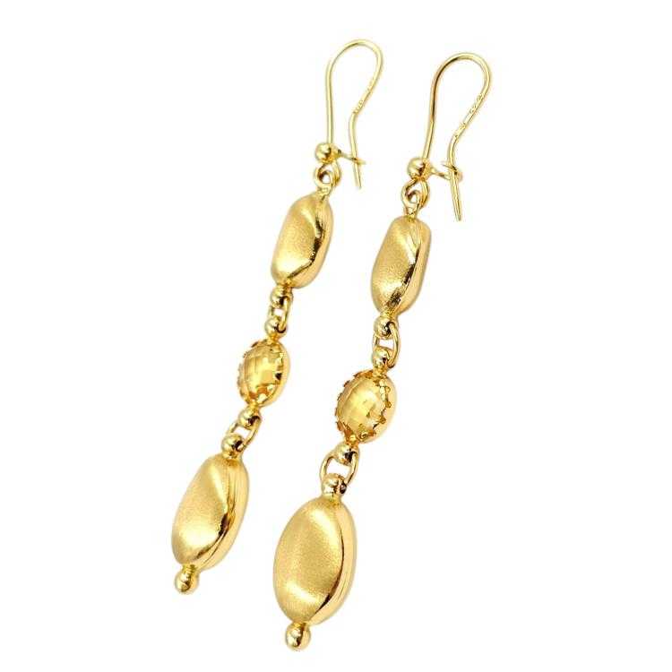 Boucles d'Oreilles Or Jaune 18 Ct