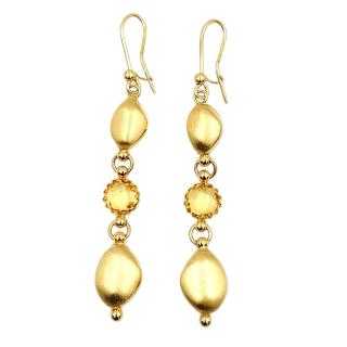 Boucles d'Oreilles Or Jaune 18 Ct