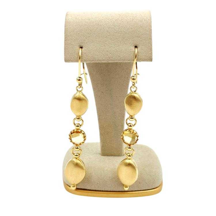 Boucles d'Oreilles Or Jaune 18 Ct