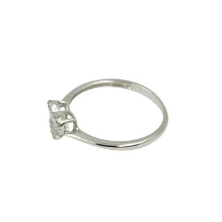 Bague Or Blanc 18 Ct & Diamants