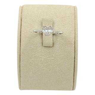 Bague Or Blanc 18 Ct & Diamants
