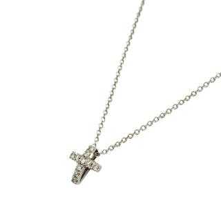 Collier Or Blanc 18 Ct & Diamants