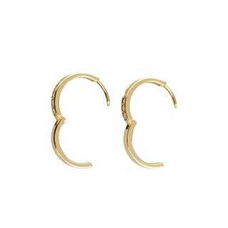 Boucles d'Oreilles Or Jaune 18 Ct & Diamants