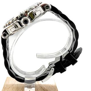 Chopard On strap With Black Dial Happy Sport Round