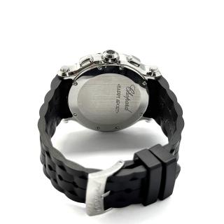 Chopard On strap With Black Dial Happy Sport Round