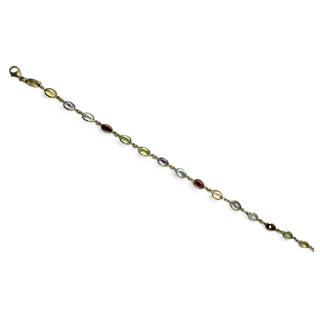 Bracelet Or jaune 18ct coloré
