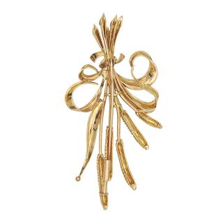 Broche Or Jaune 18CT ET DIAMANTS