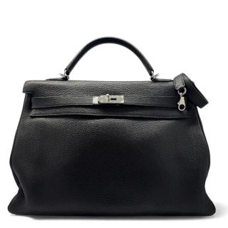 Sac à main Kelly Taurillon Clémence 40 Black