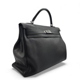 Sac à main Kelly Taurillon Clémence 40 Black