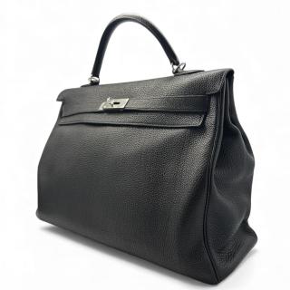 Sac à main Kelly Taurillon Clémence 40 Black